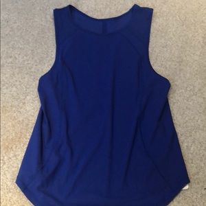 Lulu lemon sculpt tank size 2 royal blue